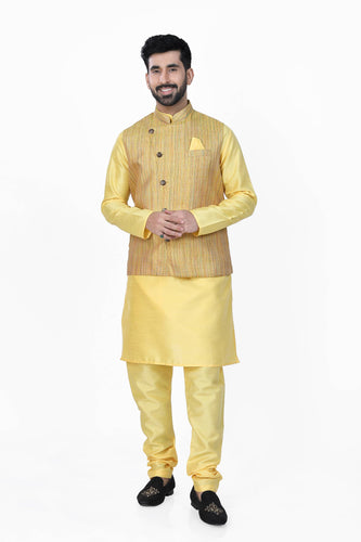 Brocade Silk - Premium Kurta Pyjama - Just $ 75! Shop now at Dapper Ethnic