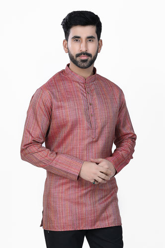 Brocade Silk - Premium Kurta Pyjama - Just $ 75! Shop now at Dapper Ethnic