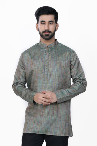 Brocade Silk - Premium Kurta Pyjama - Just $ 75! Shop now at Dapper Ethnic