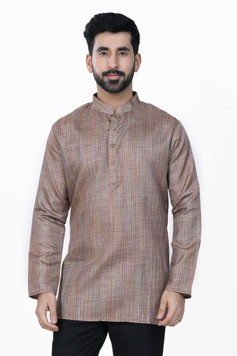 Brocade Silk - Premium Kurta Pyjama - Just $ 75! Shop now at Dapper Ethnic