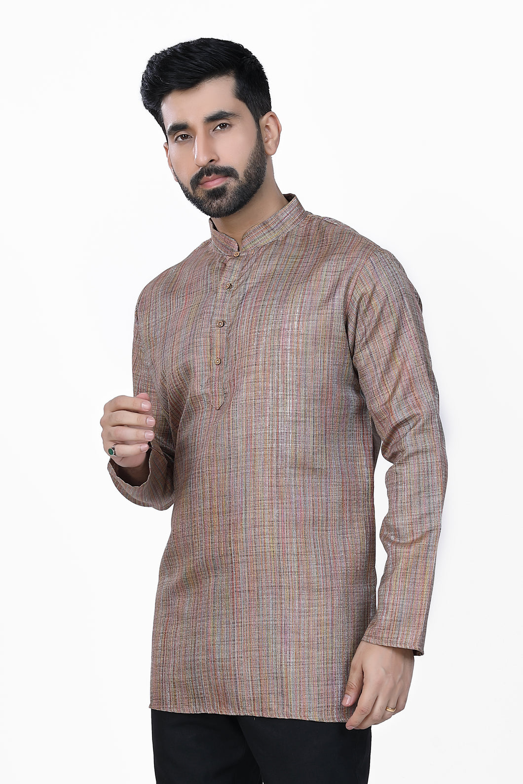 Brocade Silk - Premium Kurta Pyjama - Just $ 75! Shop now at Dapper Ethnic