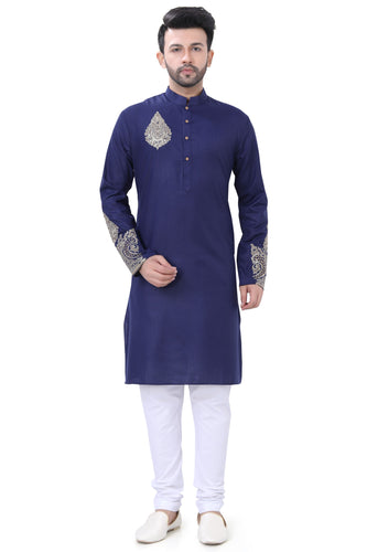 Brocade Silk - Premium Kurta Pyjama - Just $ 75! Shop now at Dapper Ethnic