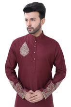 Load image into Gallery viewer, Brocade Silk - Premium Kurta Pyjama - Just $ 75! Shop now at Dapper Ethnic
