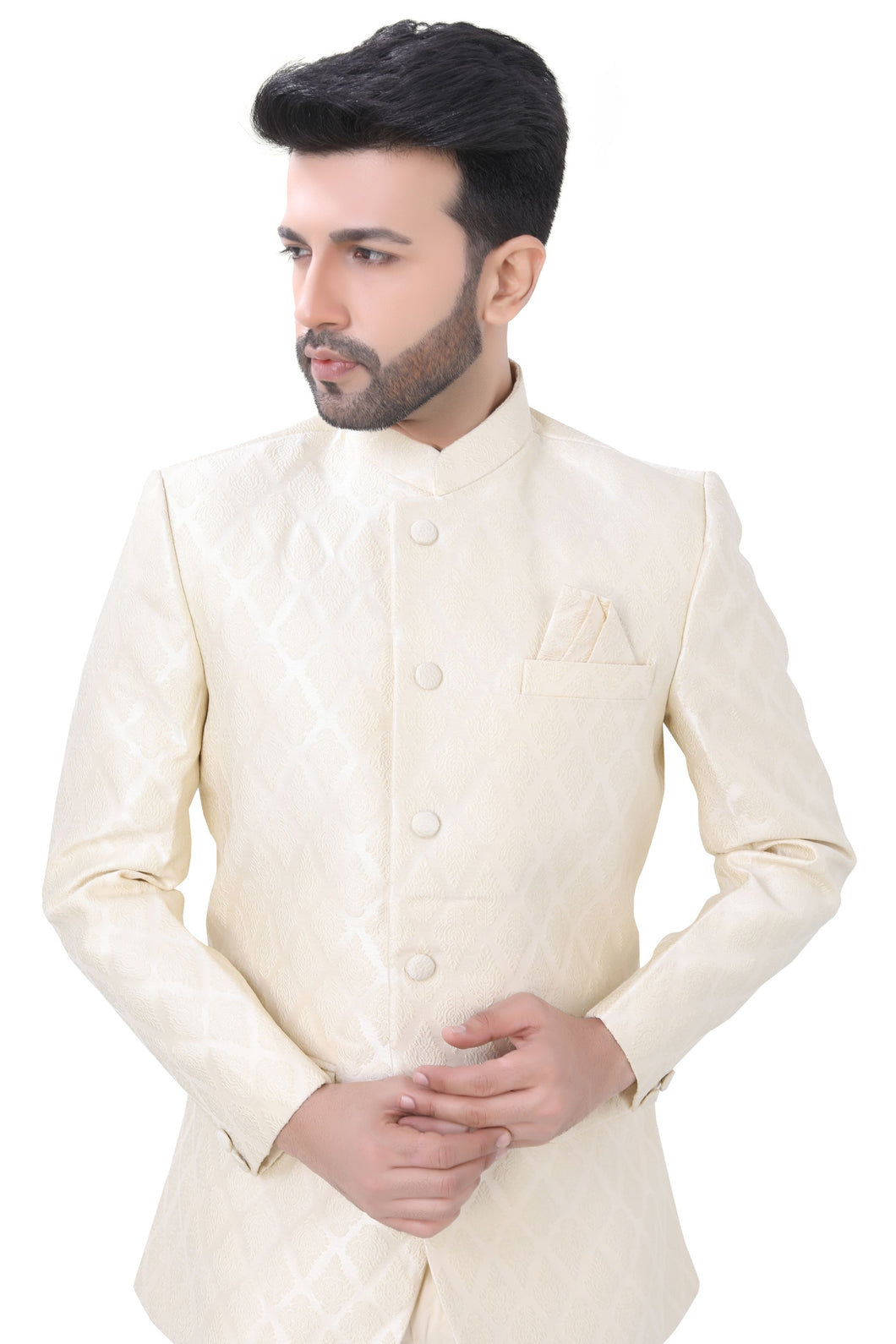 Brocade Silk - Premium Kurta Pyjama - Just $ 75! Shop now at Dapper Ethnic