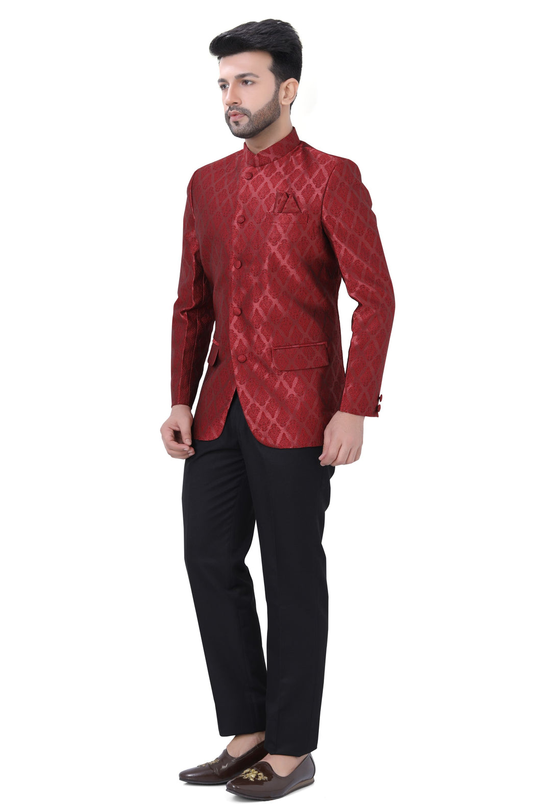 Brocade Silk - Premium Kurta Pyjama - Just $ 75! Shop now at Dapper Ethnic