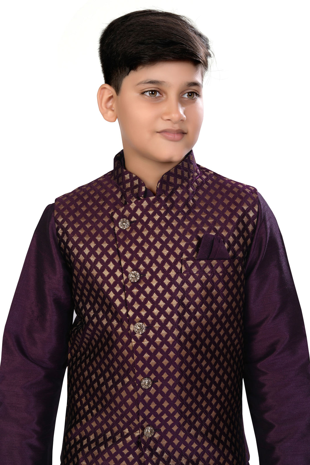 Brocade Silk - Premium Kurta Pyjama - Just $ 75! Shop now at Dapper Ethnic