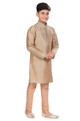 Brocade Silk - Premium Kurta Pyjama - Just $ 75! Shop now at Dapper Ethnic