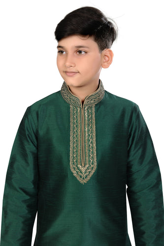 Brocade Silk - Premium Kurta Pyjama - Just $ 75! Shop now at Dapper Ethnic