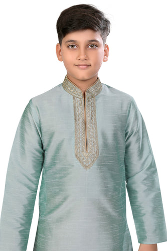 Brocade Silk - Premium Kurta Pyjama - Just $ 75! Shop now at Dapper Ethnic