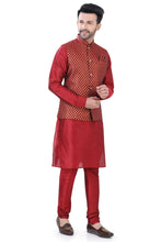 Load image into Gallery viewer, Brocade Silk - Premium Kurta Pyjama - Just $ 75! Shop now at Dapper Ethnic
