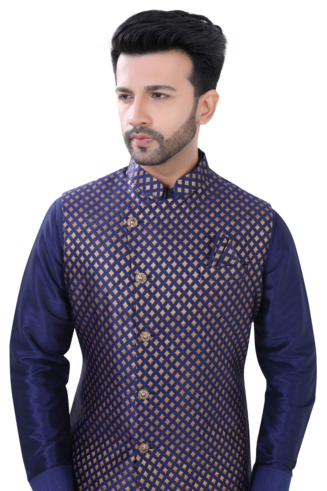 Brocade Silk - Premium Kurta Pyjama - Just $ 75! Shop now at Dapper Ethnic