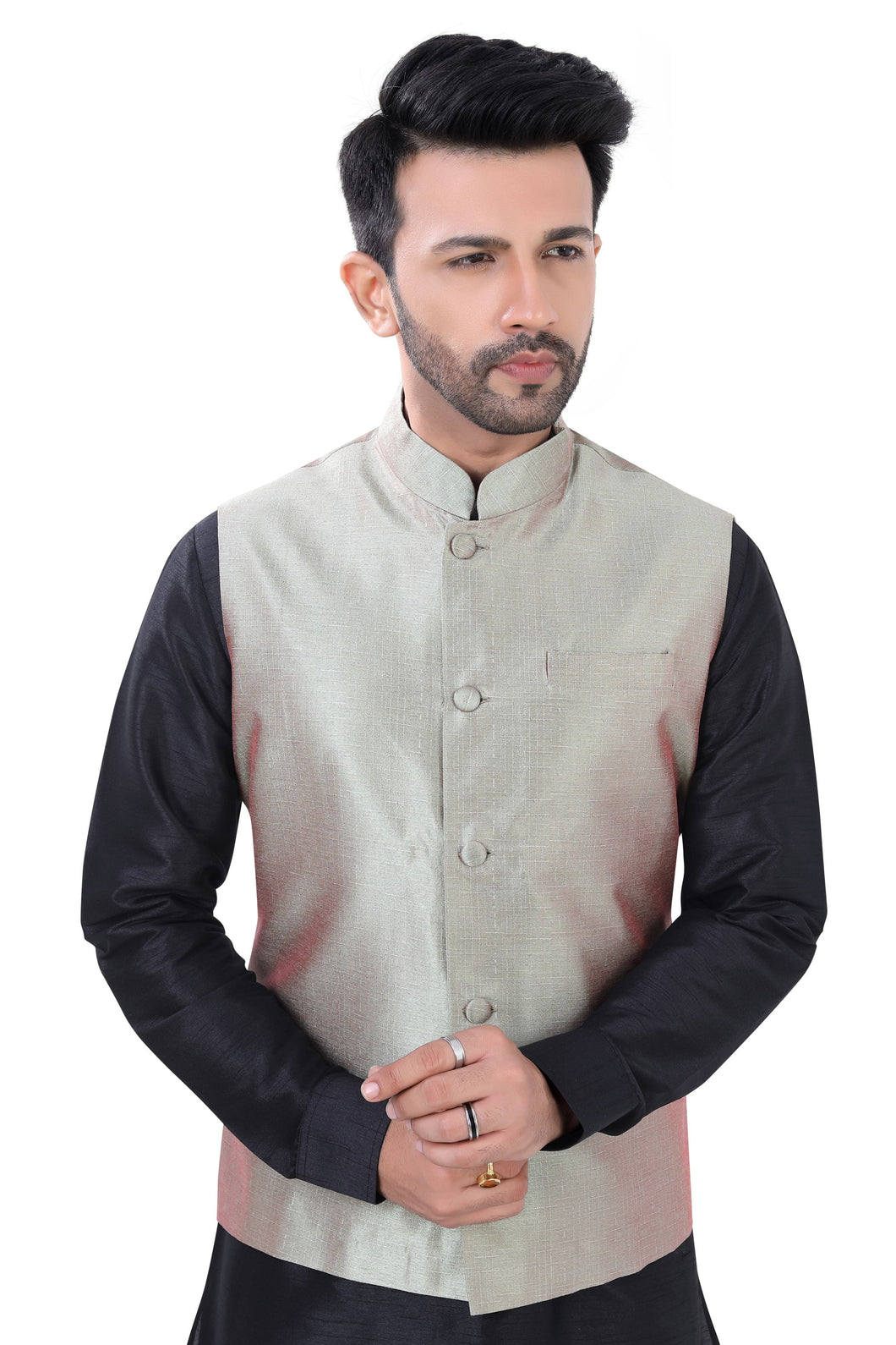 Brocade Silk - Premium Kurta Pyjama - Just $ 75! Shop now at Dapper Ethnic