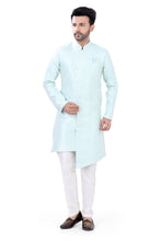 Load image into Gallery viewer, Jamevaram Indo Western Set In Light Blue Colour-Dsgn 2

