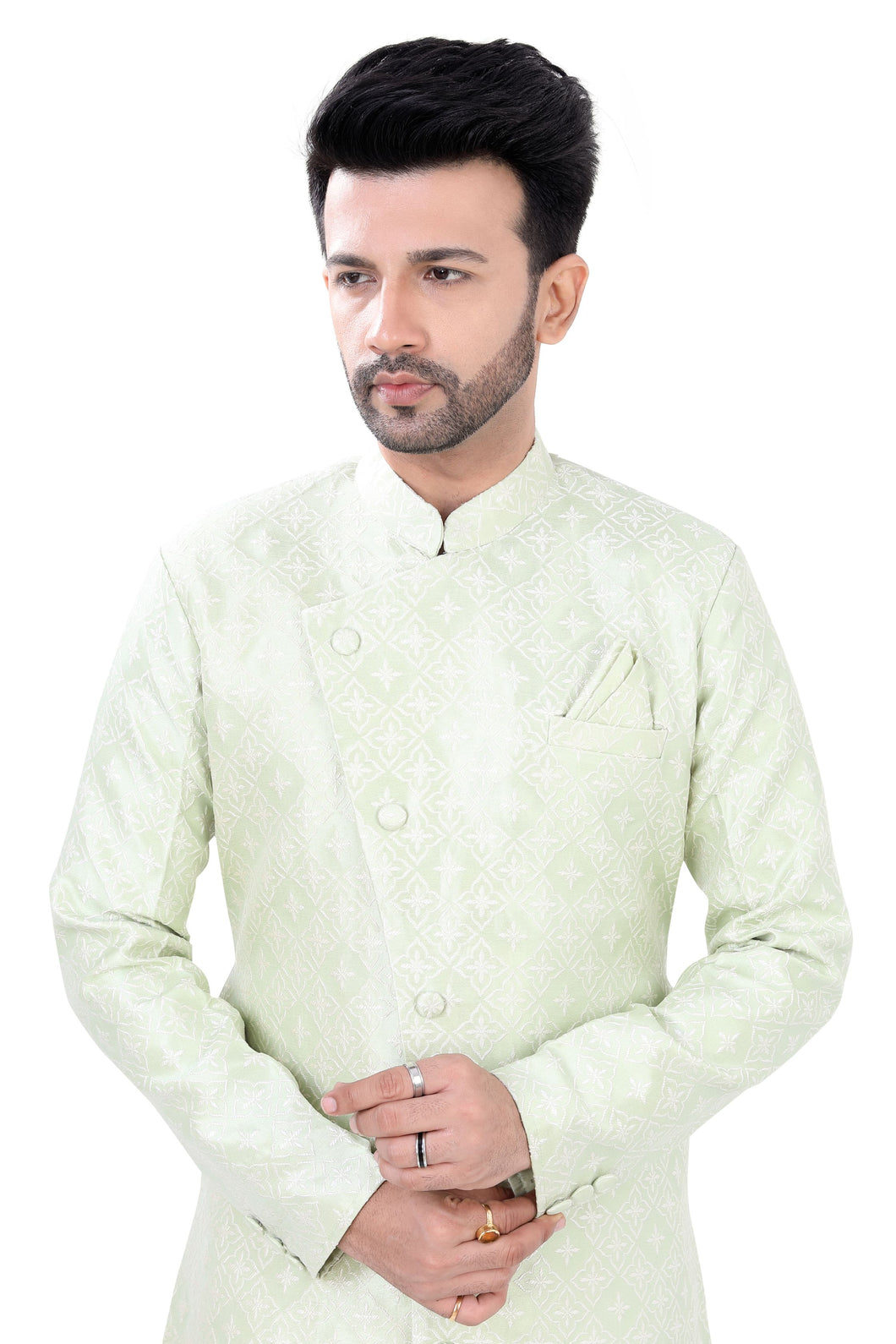 Brocade Silk - Premium Kurta Pyjama - Just $ 75! Shop now at Dapper Ethnic