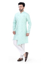 Load image into Gallery viewer, Jamevaram Indo Western Set In Sea Green Dsgn No. 2
