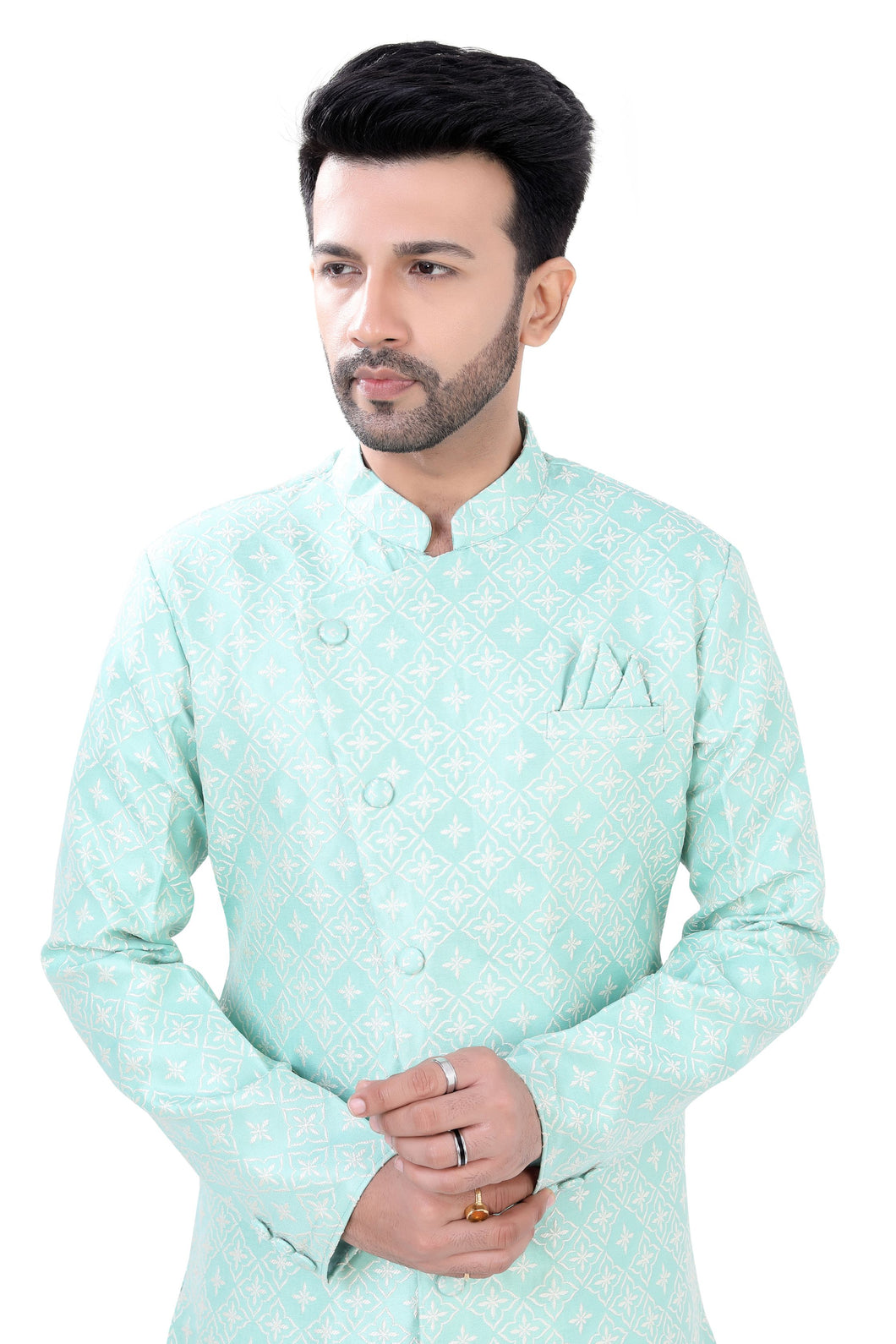 Brocade Silk - Premium Kurta Pyjama - Just $ 75! Shop now at Dapper Ethnic