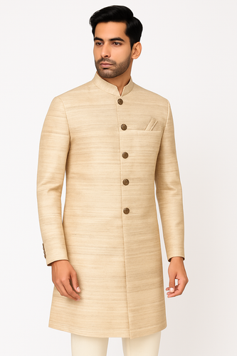 Brocade Silk - Premium Kurta Pyjama - Just $ 75! Shop now at Dapper Ethnic