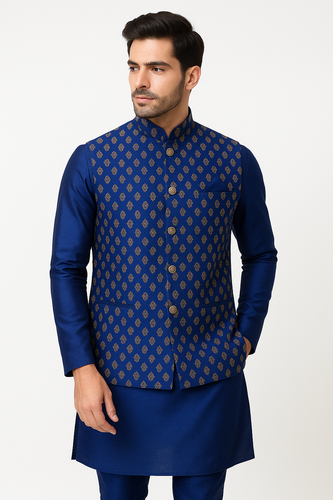 Brocade Silk - Premium Kurta Pyjama - Just $ 75! Shop now at Dapper Ethnic