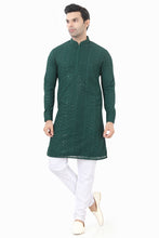 Load image into Gallery viewer, Brocade Silk - Premium Kurta Pyjama - Just $ 75! Shop now at Dapper Ethnic
