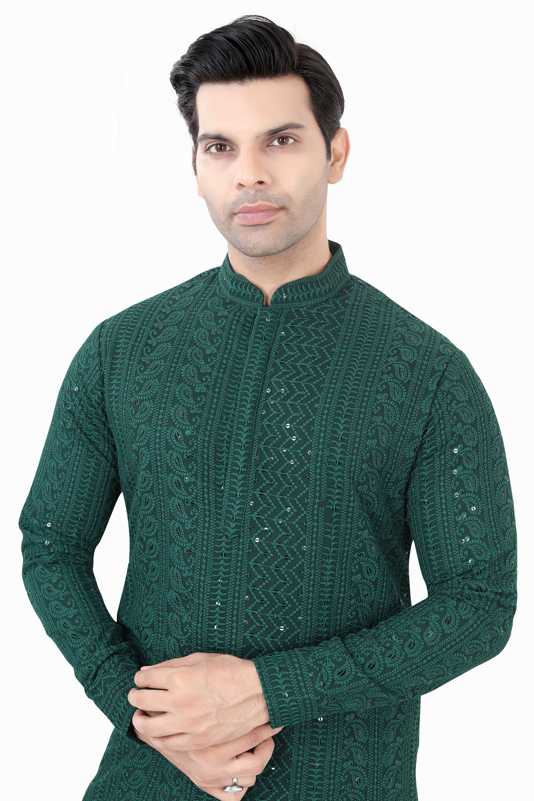 Brocade Silk - Premium Kurta Pyjama - Just $ 75! Shop now at Dapper Ethnic