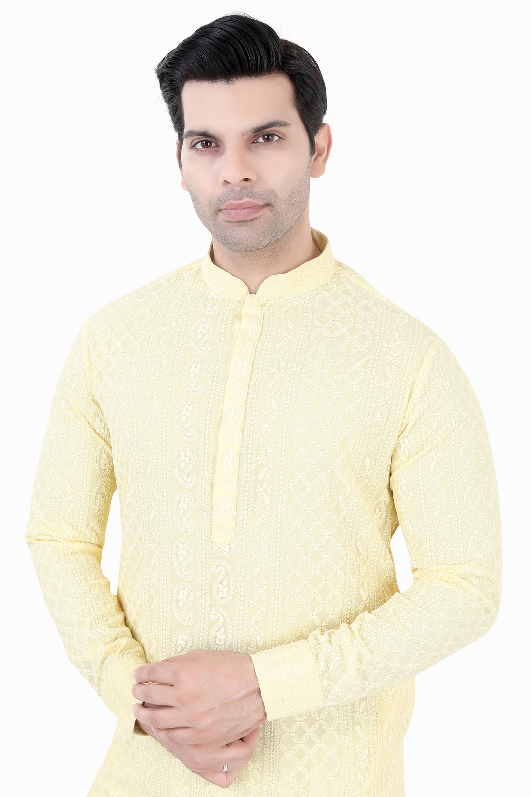 Brocade Silk - Premium Kurta Pyjama - Just $ 75! Shop now at Dapper Ethnic