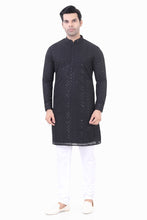 Load image into Gallery viewer, Brocade Silk - Premium Kurta Pyjama - Just $ 75! Shop now at Dapper Ethnic
