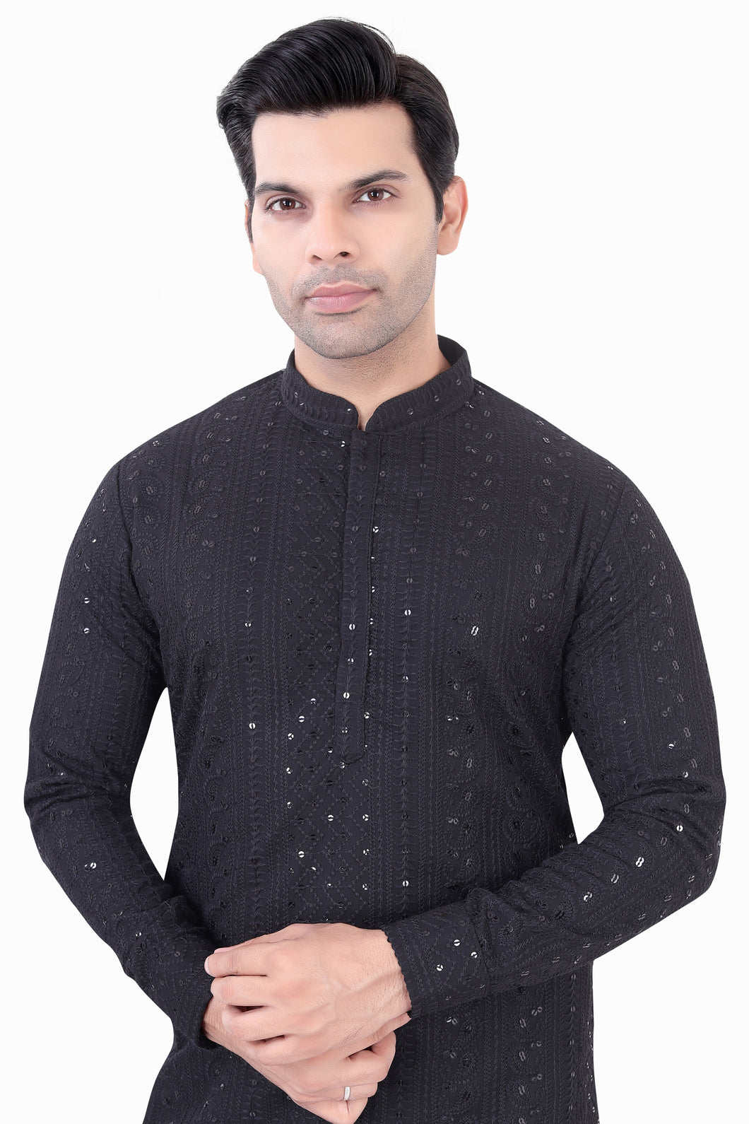 Brocade Silk - Premium Kurta Pyjama - Just $ 75! Shop now at Dapper Ethnic