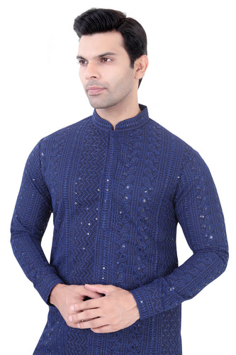 Brocade Silk - Premium Kurta Pyjama - Just $ 75! Shop now at Dapper Ethnic