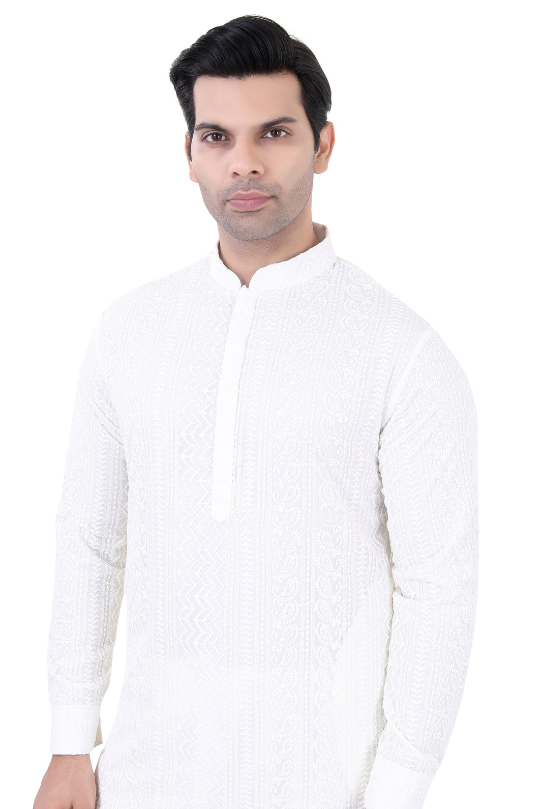 Brocade Silk - Premium Kurta Pyjama - Just $ 75! Shop now at Dapper Ethnic