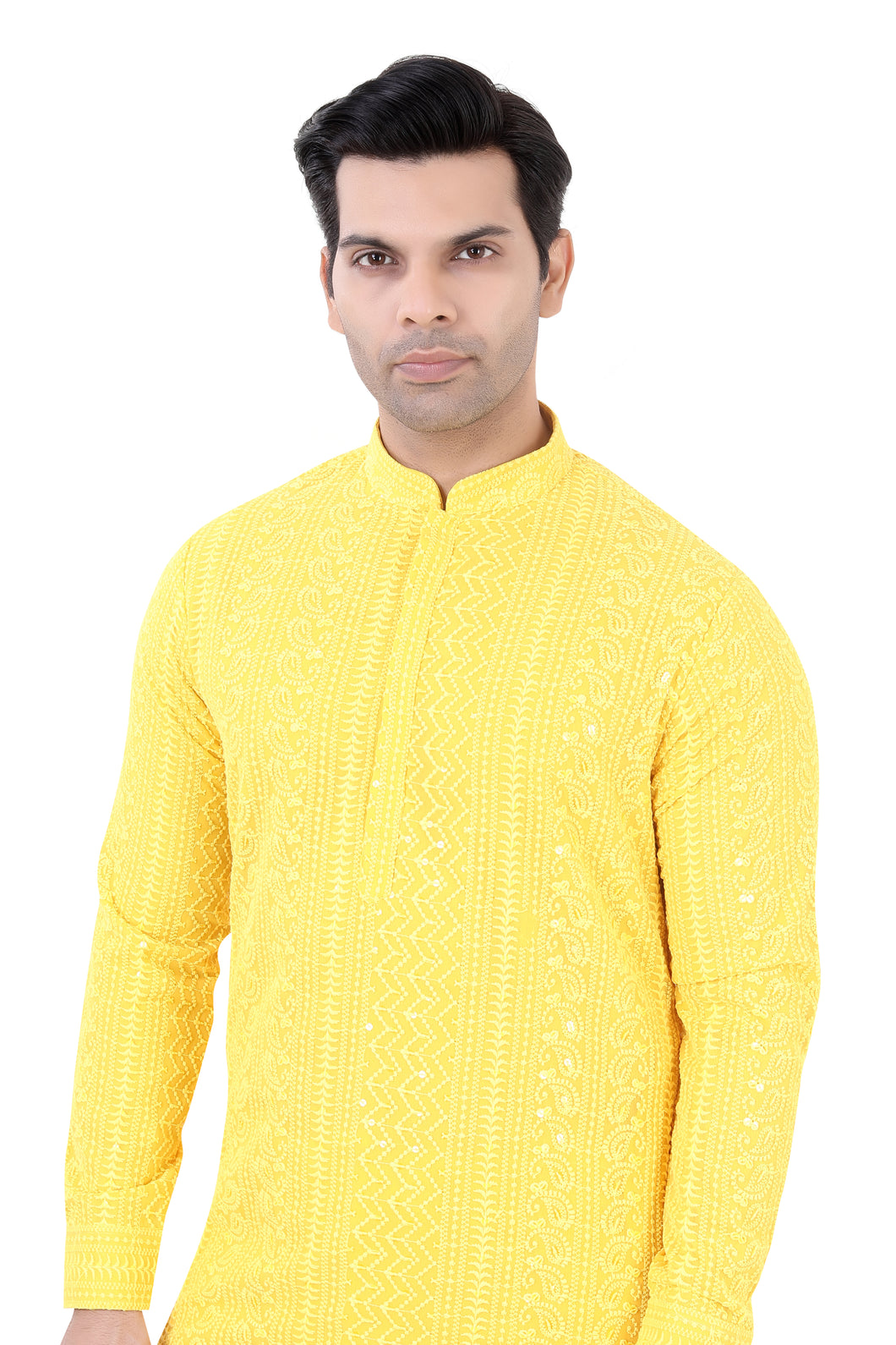 Brocade Silk - Premium Kurta Pyjama - Just $ 75! Shop now at Dapper Ethnic