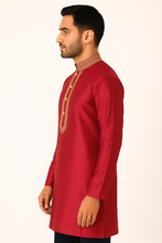 Load image into Gallery viewer, Brocade Silk - Premium Kurta Pyjama - Just $ 75! Shop now at Dapper Ethnic
