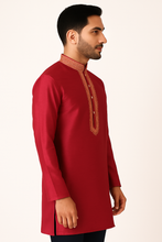 Load image into Gallery viewer, Brocade Silk - Premium Kurta Pyjama - Just $ 75! Shop now at Dapper Ethnic
