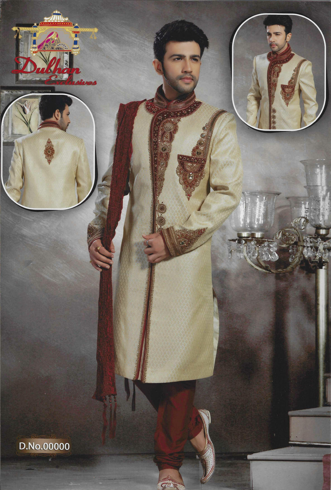 Brocade Silk - Premium Kurta Pyjama - Just $ 75! Shop now at Dapper Ethnic