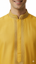 Load image into Gallery viewer, Brocade Silk - Premium Kurta Pyjama - Just $ 75! Shop now at Dapper Ethnic
