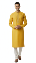 Load image into Gallery viewer, Brocade Silk - Premium Kurta Pyjama - Just $ 75! Shop now at Dapper Ethnic
