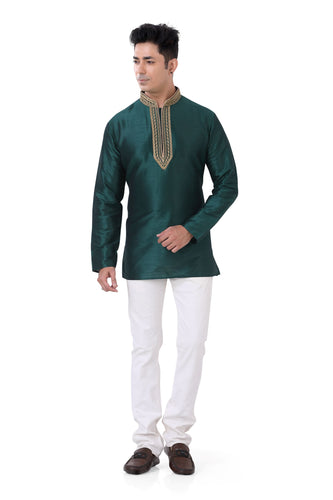 Brocade Silk - Premium Kurta Pyjama - Just $ 75! Shop now at Dapper Ethnic