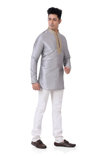 Brocade Silk - Premium Kurta Pyjama - Just $ 75! Shop now at Dapper Ethnic