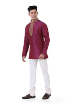 Load image into Gallery viewer, Brocade Silk - Premium Kurta Pyjama - Just $ 75! Shop now at Dapper Ethnic
