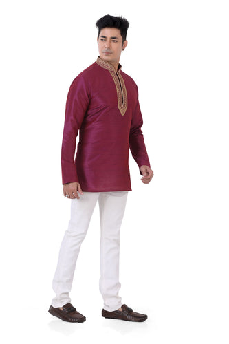 Brocade Silk - Premium Kurta Pyjama - Just $ 75! Shop now at Dapper Ethnic