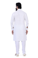 Load image into Gallery viewer, Cotton Lucknowi Chikankari Kurta Pajama Set in White
