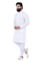Load image into Gallery viewer, Cotton Lucknowi Chikankari Kurta Pajama Set in White
