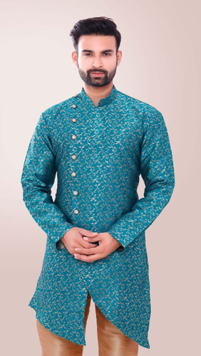 Brocade Silk - Premium Kurta Pyjama - Just $ 75! Shop now at Dapper Ethnic