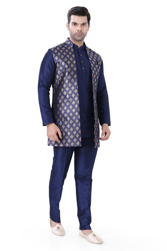 Brocade Silk - Premium Kurta Pyjama - Just $ 75! Shop now at Dapper Ethnic