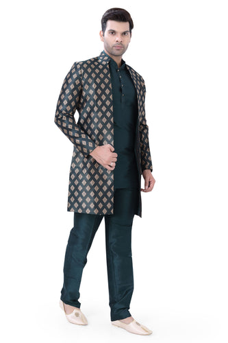 Brocade Silk - Premium Kurta Pyjama - Just $ 75! Shop now at Dapper Ethnic