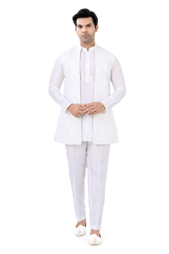 Brocade Silk - Premium Kurta Pyjama - Just $ 75! Shop now at Dapper Ethnic