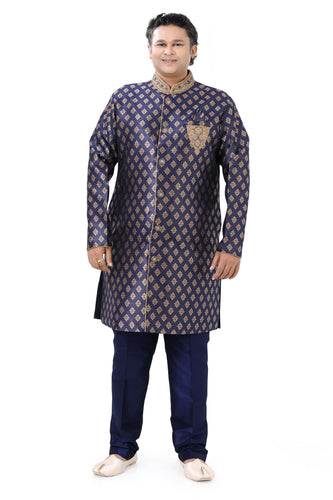 Brocade Silk - Premium Kurta Pyjama - Just $ 75! Shop now at Dapper Ethnic