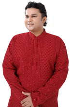 Load image into Gallery viewer, Brocade Silk - Premium Kurta Pyjama - Just $ 75! Shop now at Dapper Ethnic
