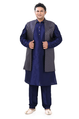 Brocade Silk - Premium Kurta Pyjama - Just $ 75! Shop now at Dapper Ethnic