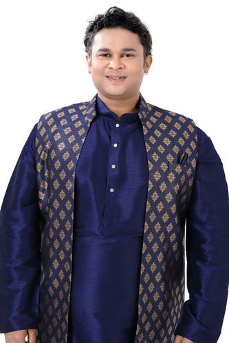 Brocade Silk - Premium Kurta Pyjama - Just $ 75! Shop now at Dapper Ethnic