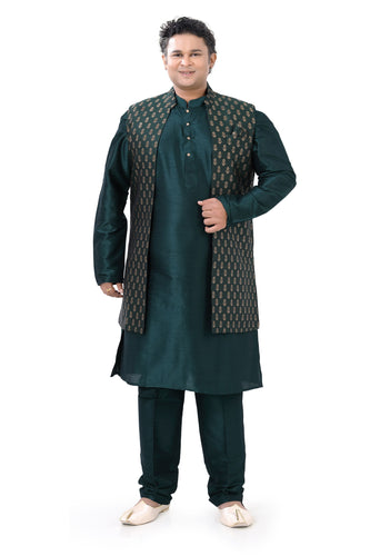 Brocade Silk - Premium Kurta Pyjama - Just $ 75! Shop now at Dapper Ethnic